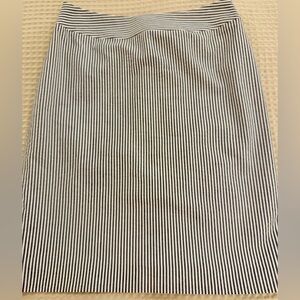 Antonio Melani Chic Monochrome Striped Pencil Skirt